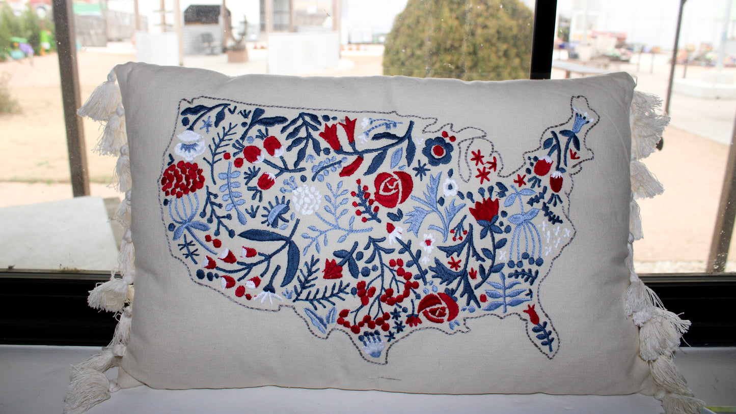 AMERICAN FLAG PILLOW