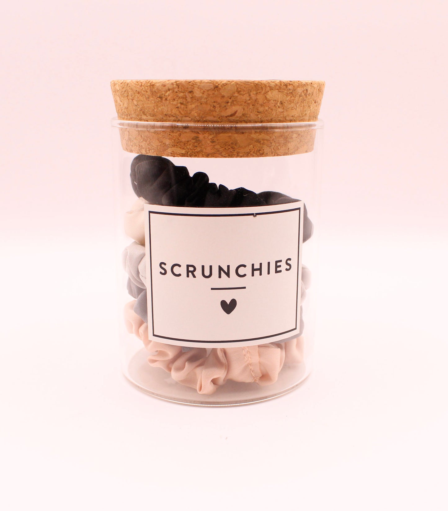 LG SATIN SCRUNCHIES JAR IVORY