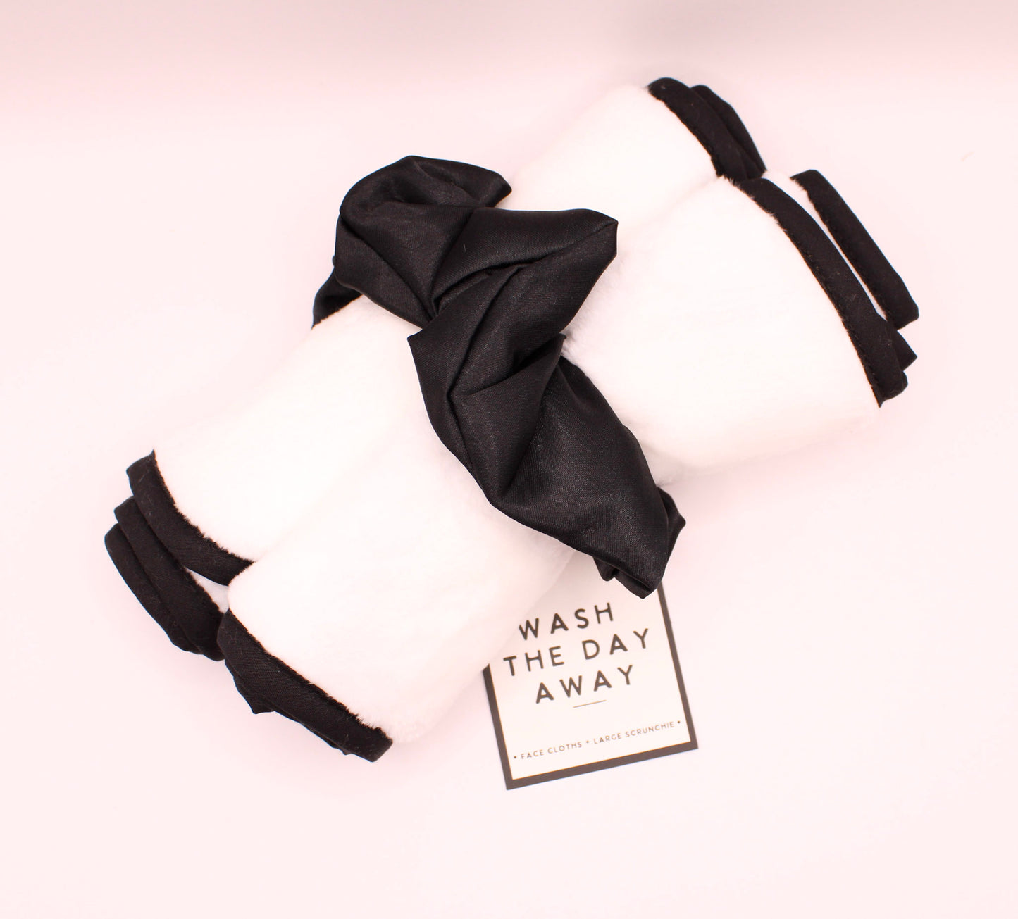 FACE CLOTH SET WHITE/BLK