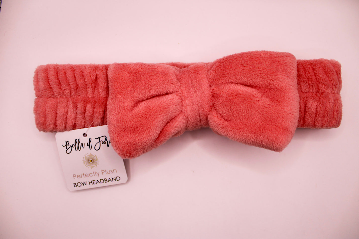 BOW HEADBAND CORAL