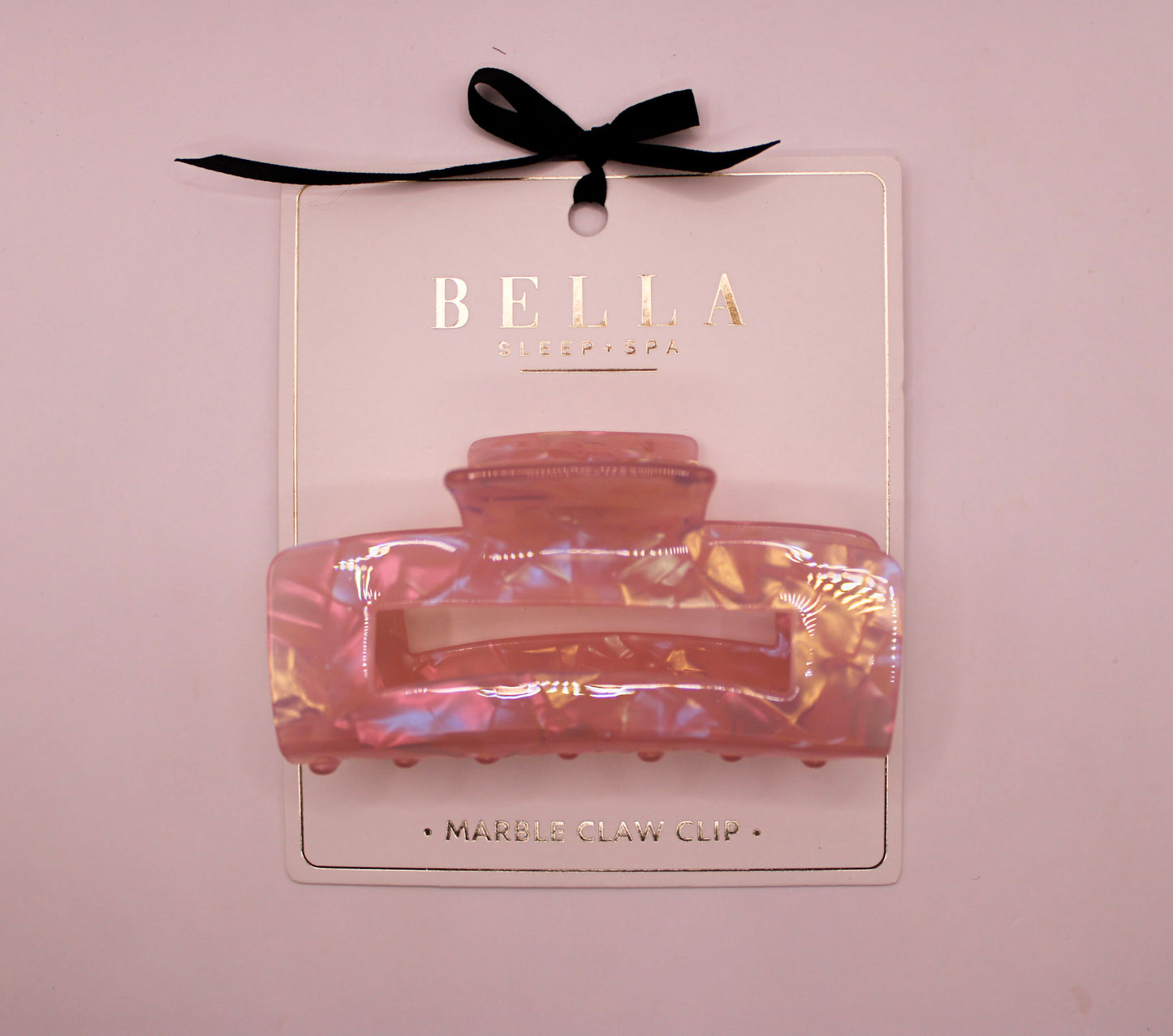 CLAW CLIP PINK MARBLE