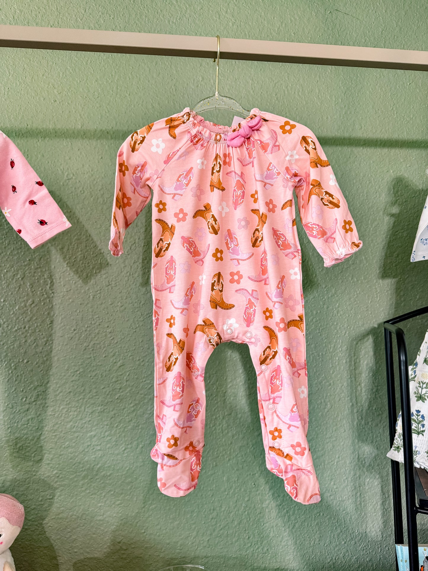 COWGIRL SLEEPER & HEADBAND SET