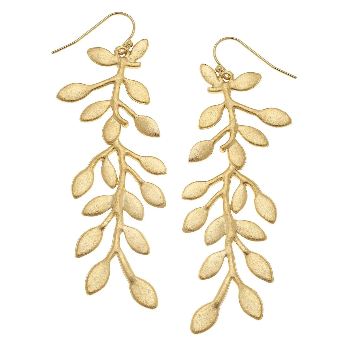 GOLD VINE EARRINGS