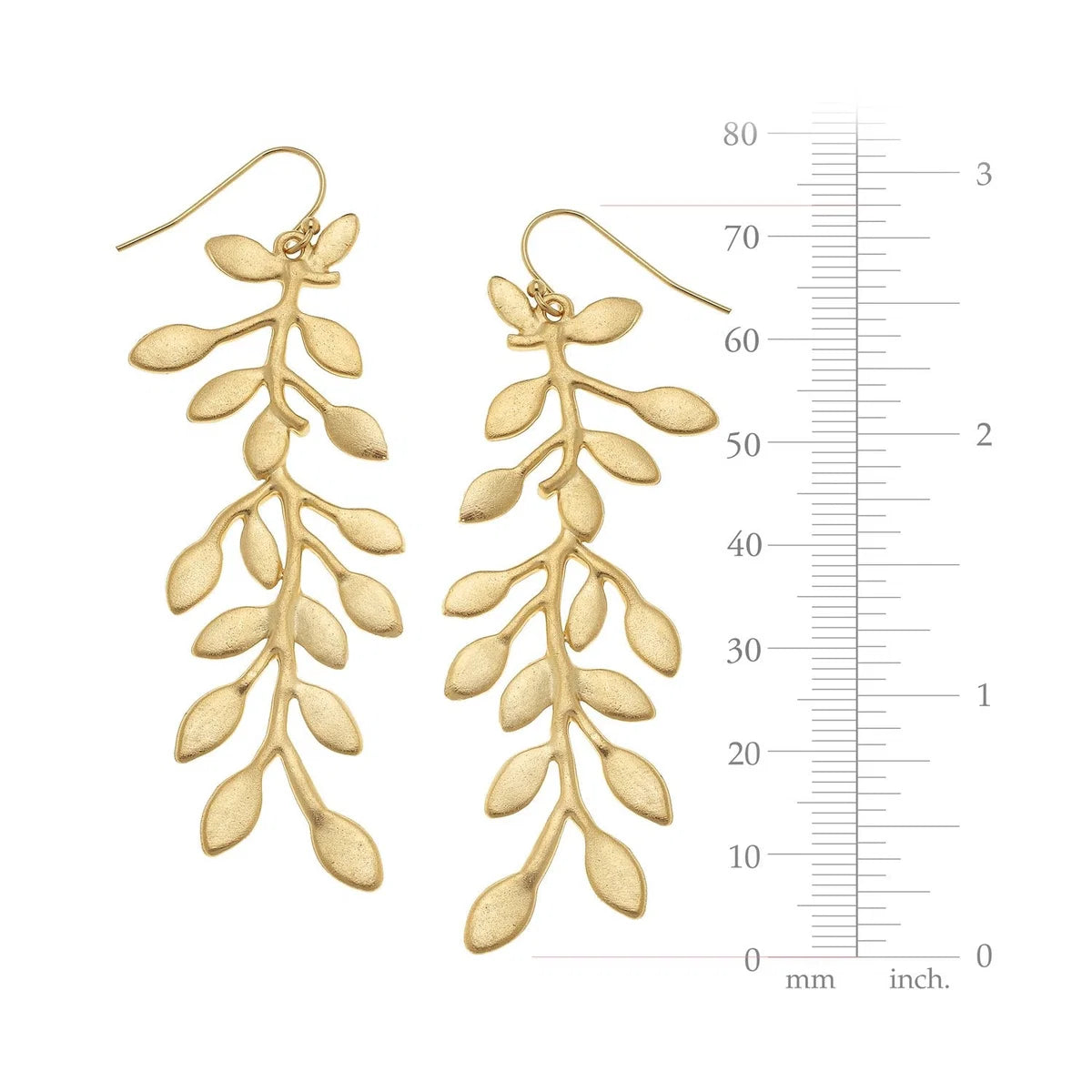 GOLD VINE EARRINGS