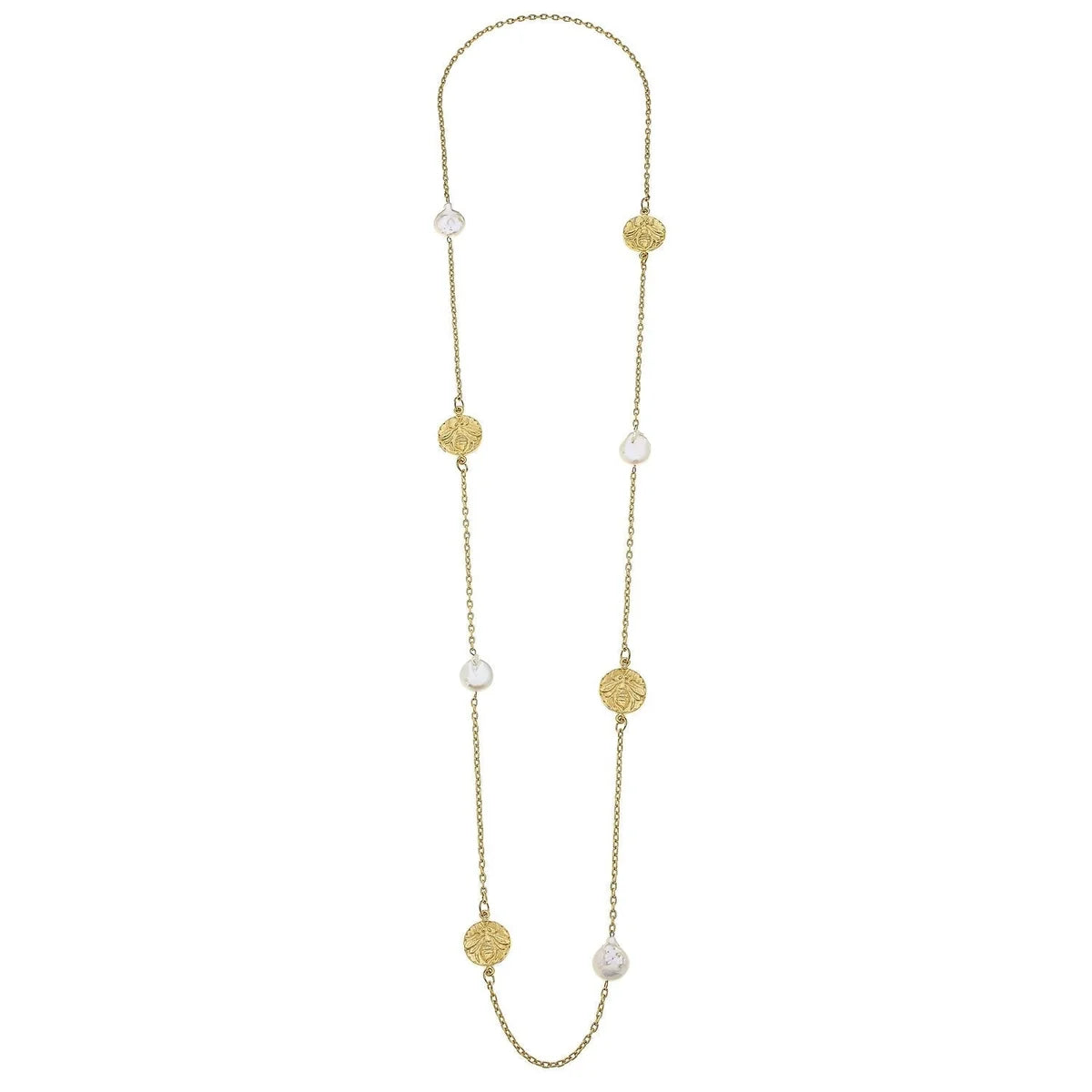 Bee + Pearl Layering Necklace