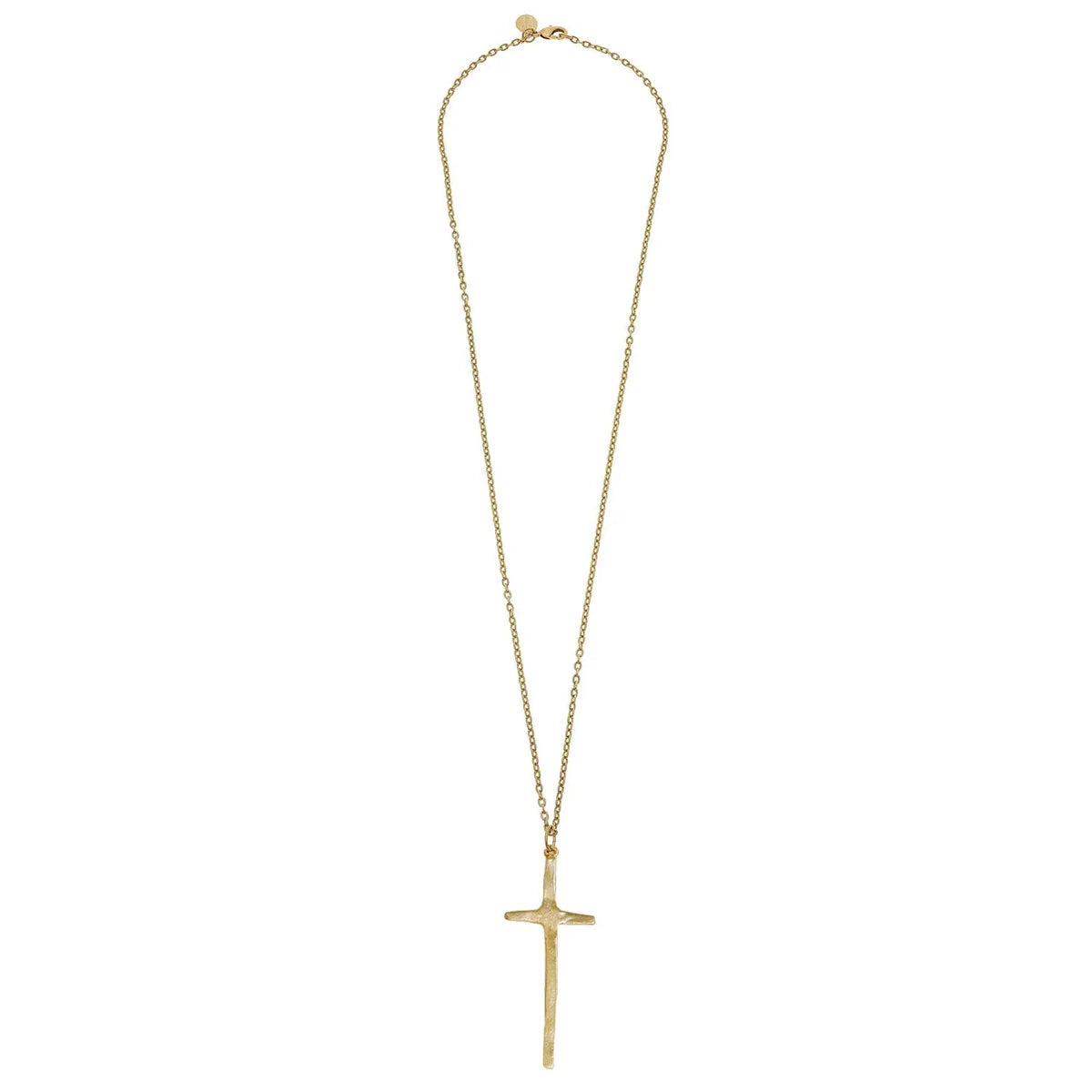 Elongated Cross Necklace