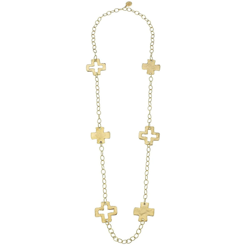 Long Cross Chain Necklace