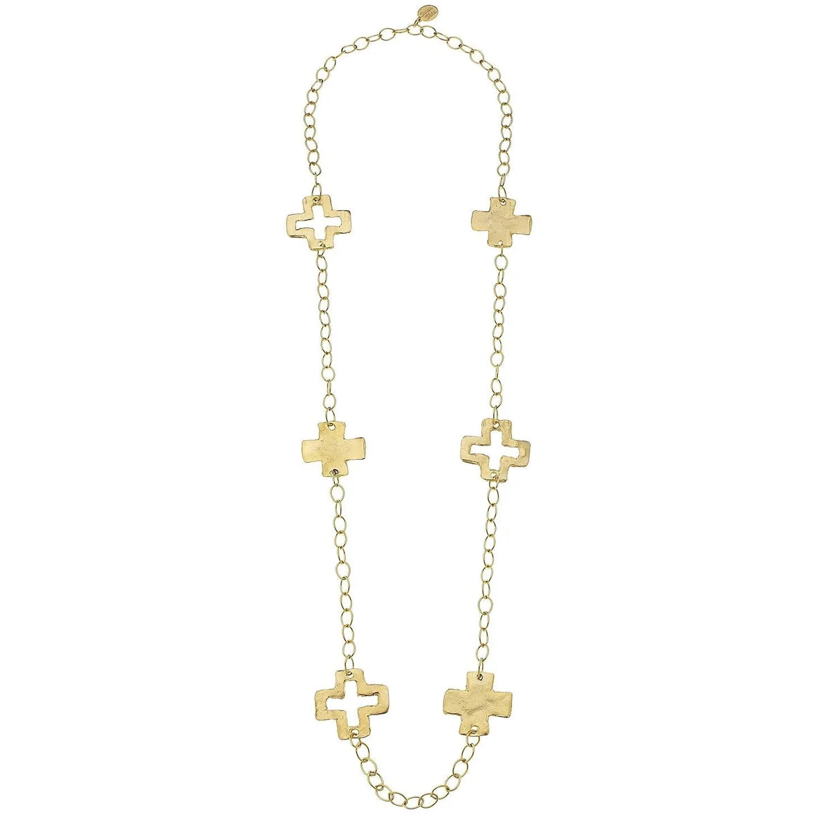 Long Cross Chain Necklace