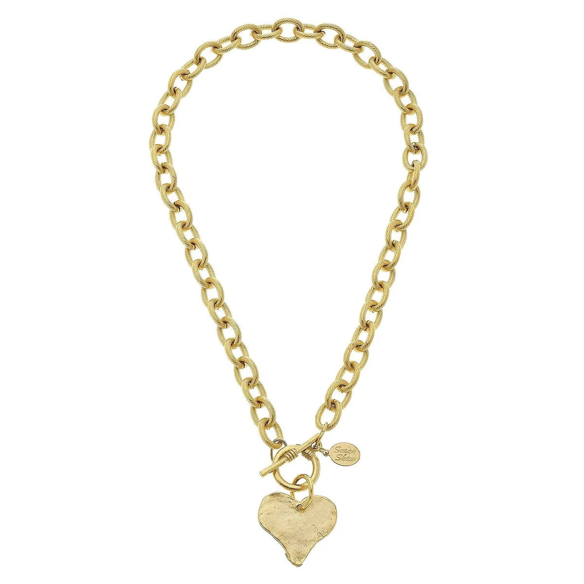 Gold Heart Toggle 20''