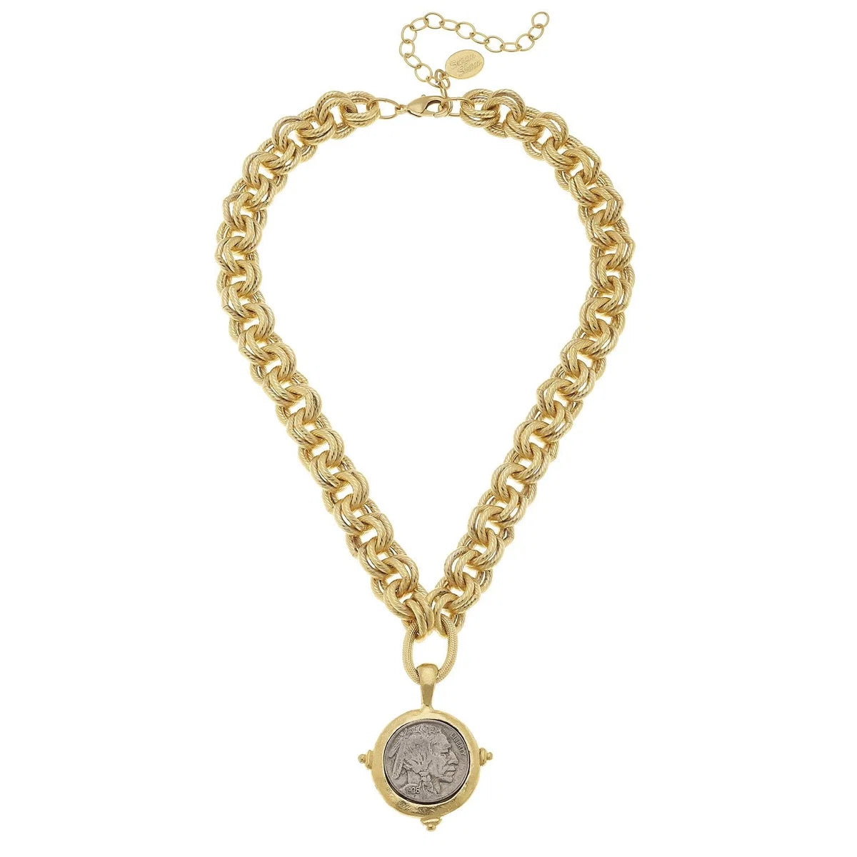 American Indian Head Nickle Necklace