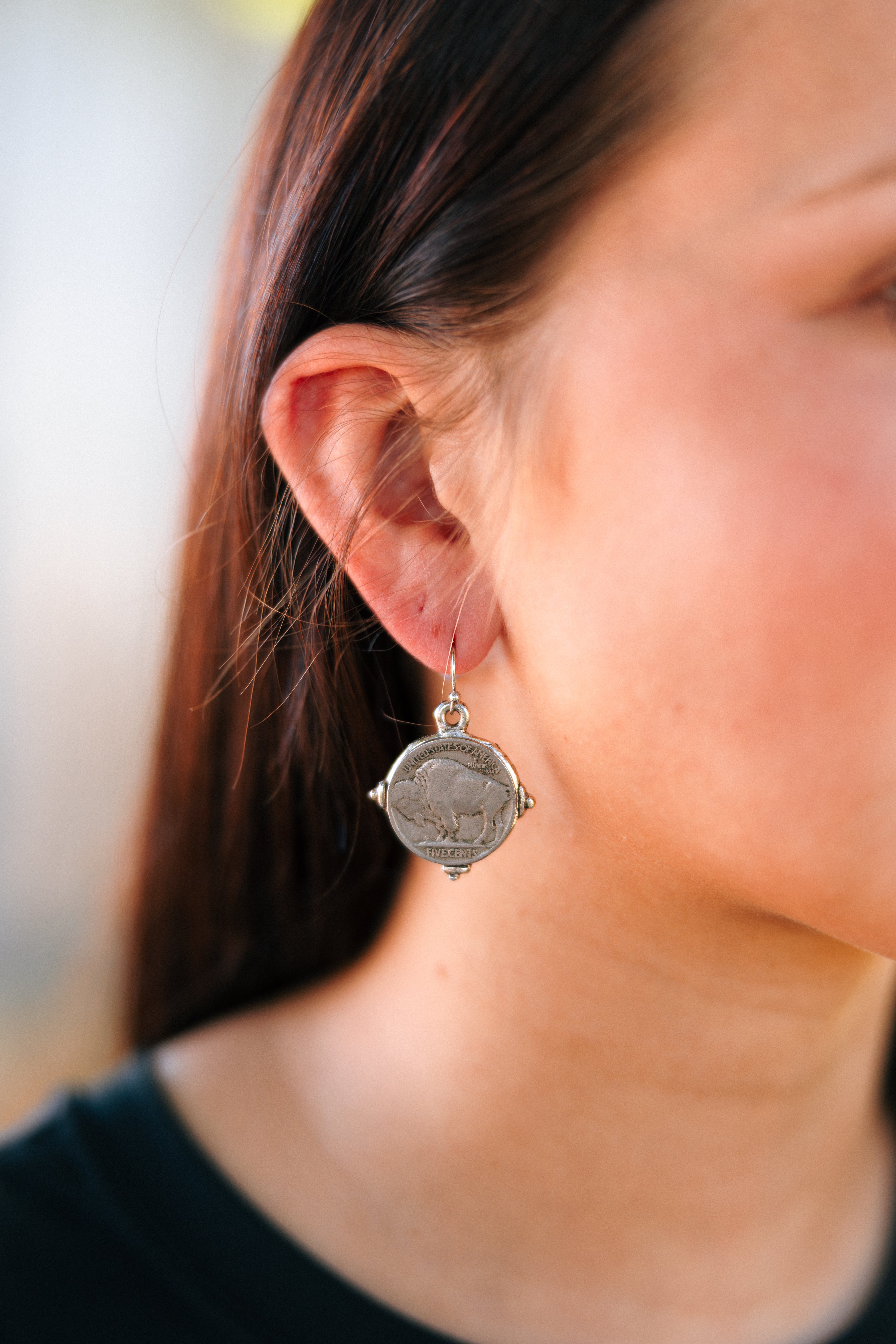 Buffalo Nickle Earrings