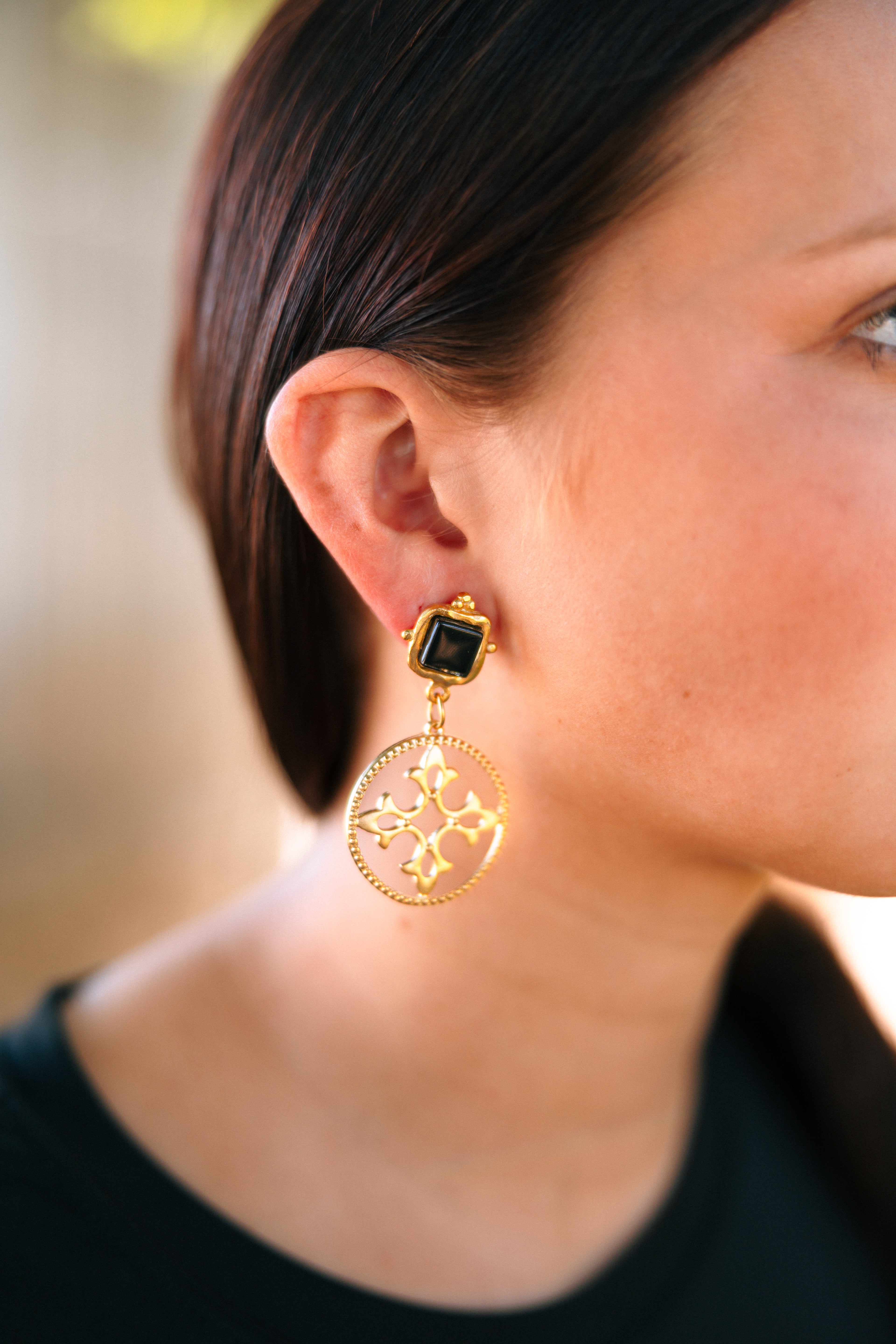 Charlotte Quatre Fleur de Lis Earrings