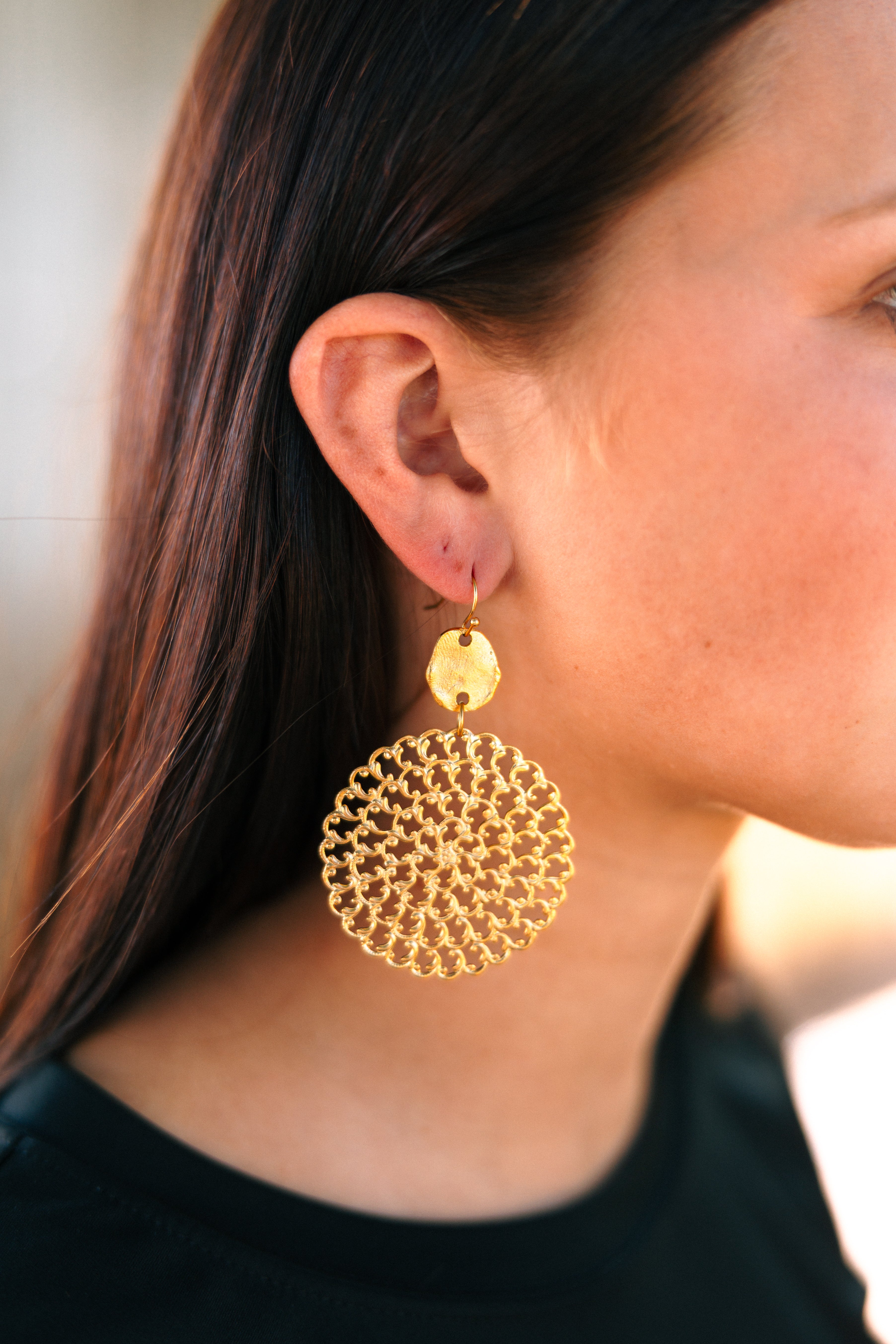 Filigree Clover Earrings