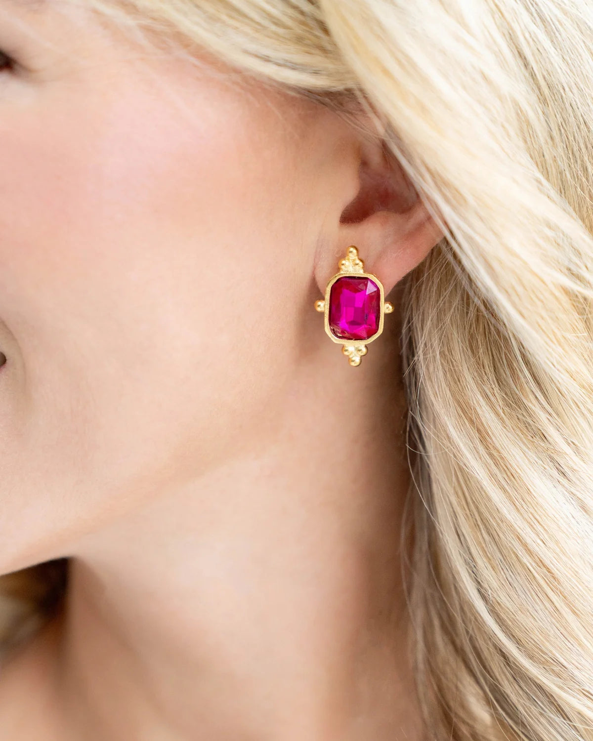 Magenta Collins Studs