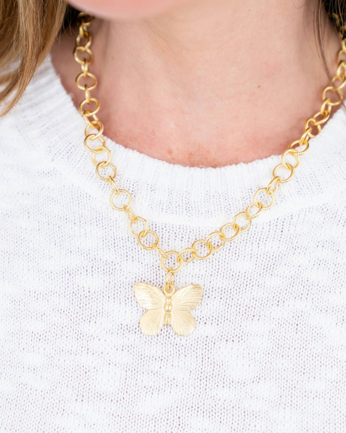Gold Butterfly Necklace